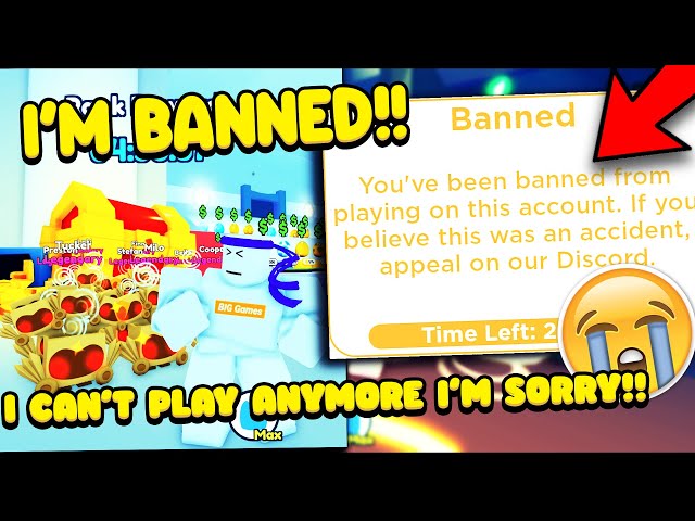 I GOT BANNED FOREVER IN PET SIMULATOR X!! :( 