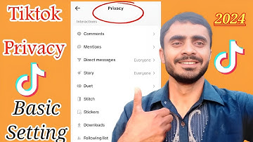 TikTok Basic Settings//TikTok privacy//Tech Hasnani