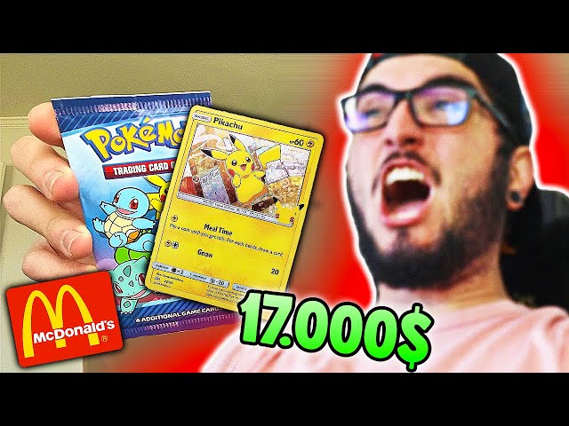 CARTAS POKEMON DO MCDONALDS 2023! Tirei 2 PIKACHUS RAROS! CAPITÃO