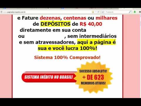 Página da Conquista, ganhe dinheiro divulgando sites