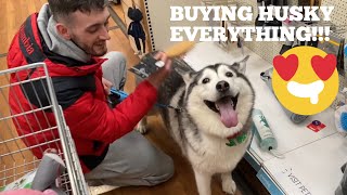 Buying EVERYTHING My Huskies Touches For Her Birthday!