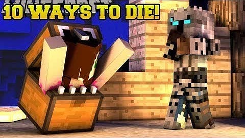 PopularMMOs Pat and Jen Minecraft: THESE DEATHS ARE INSANE!!! 10 MORE WAYS TO DIE 2 - Custom Map
