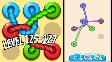 🏅 TANGLED LINE 3D: Knot Twisted 🤪 Level 125~127 🧩 Gameplay Walkthrough
