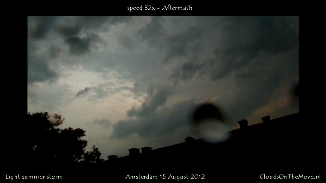 Shelf Cloud during light Summer Storm - Time Lapse - YouTube