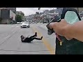LAPD Cop Shoot Suspect After He Rams a Patrol Vehicle And Points a Piece of Paper at Him