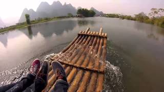 CHINA: Yangshuo Bamboo Raft Elevator