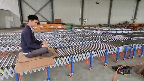 Flexible Motorist Steel Roller Conveyor/Telescopic Motorist Loading Unloading Power Roller Conveyor