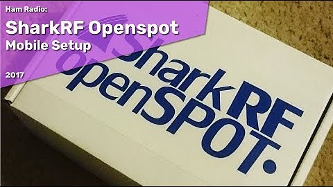 HAMRADIO: SharkRF Openspot Mobile Setup