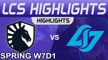 TL vs CLG Highlights LCS Spring Season 2022 W7D1 Team Liquid vs Conter Logic Gaming by Onivia