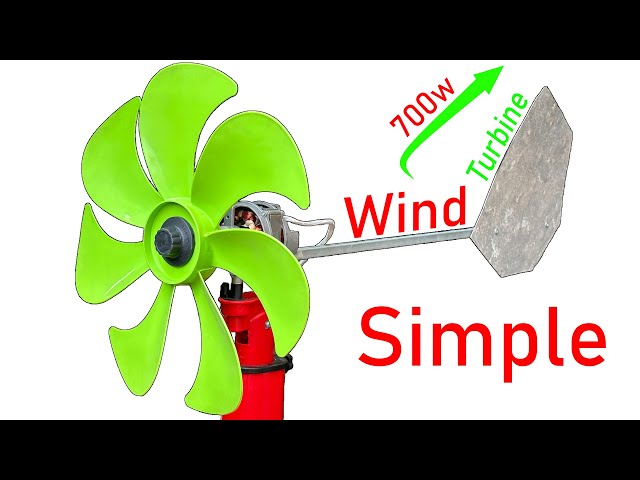 I turn a fan into simple 220V electric Wind Turbine generator