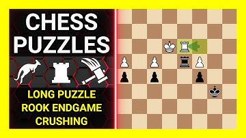 Chess Puzzles to Practice. Themes: Long puzzle, Rook endgame, Crushing. Learn Chess