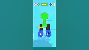 save the fish Level 670 - mobile game/fishdom #shorts