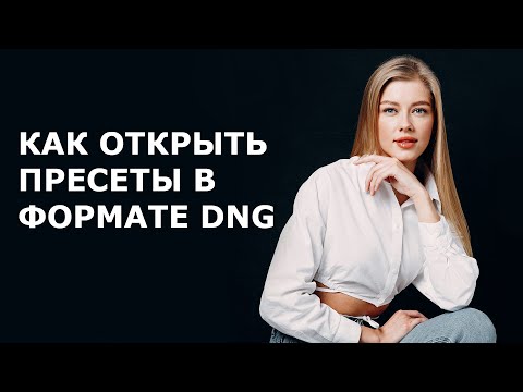 КАК ОТКРЫТЬ ПРЕСЕТЫ В ФОРМАТЕ DNG