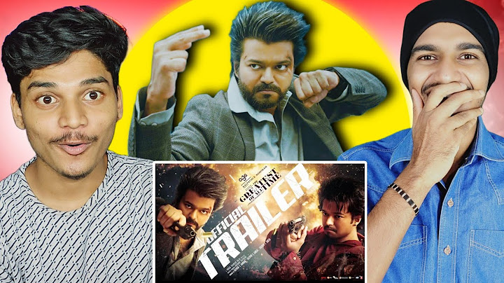 The GOAT Trailer REACTION | Thalapathy Vijay |