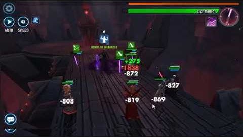 SWGOH: sith raid T6 P3; 32 million damage; nightsisters; including setup; (post zombie rework)