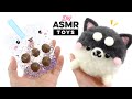 Satisfying ASMR Crafts to Relax You! DIY Needlefelt Shiba and Boba Pop It