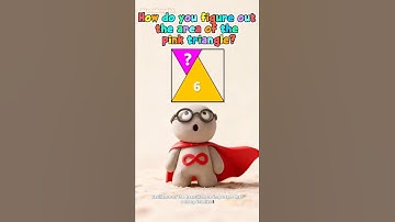 How do you figure out the area of the pink triangle? #maths #areaproblem #education #tricks #shorts
