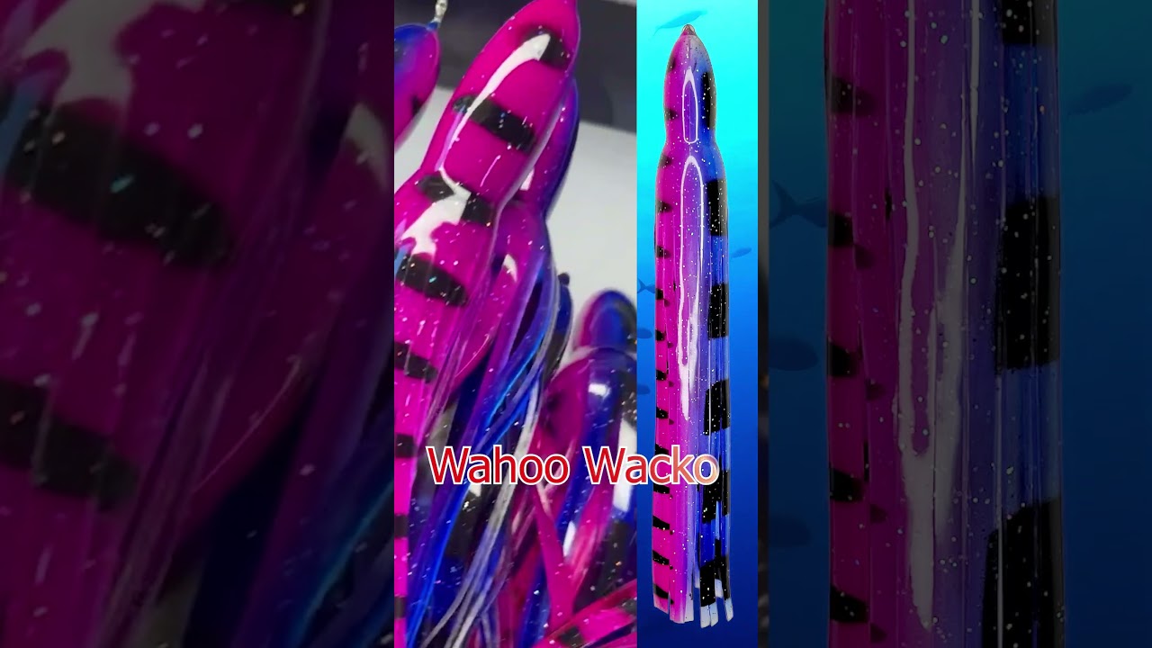 New from SquidSkirts.com - Hot Pink and Wahoo Wacko Squid Skirts - the best Squid Skirts for lures