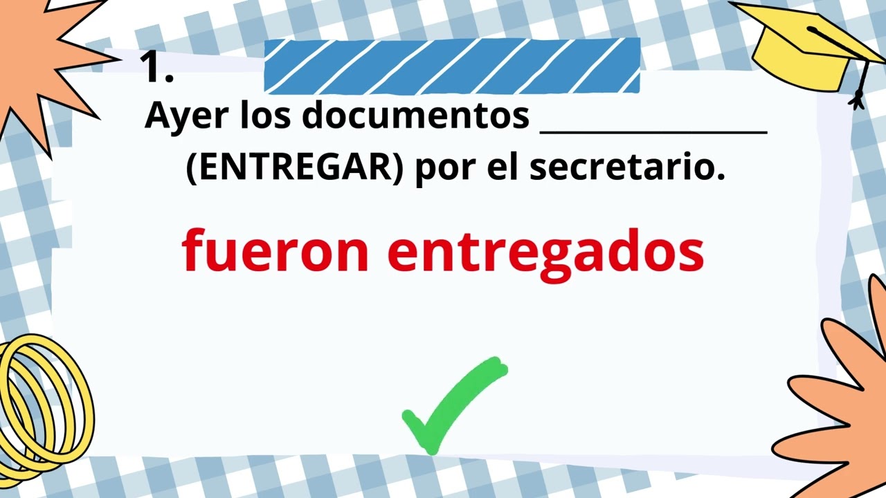 Explicación Voz Pasiva SER B1 👦🏻👩📚⏰🏆 #vozpasiva #voz #pasiva #tusclasesdeespañol #spanishlessons