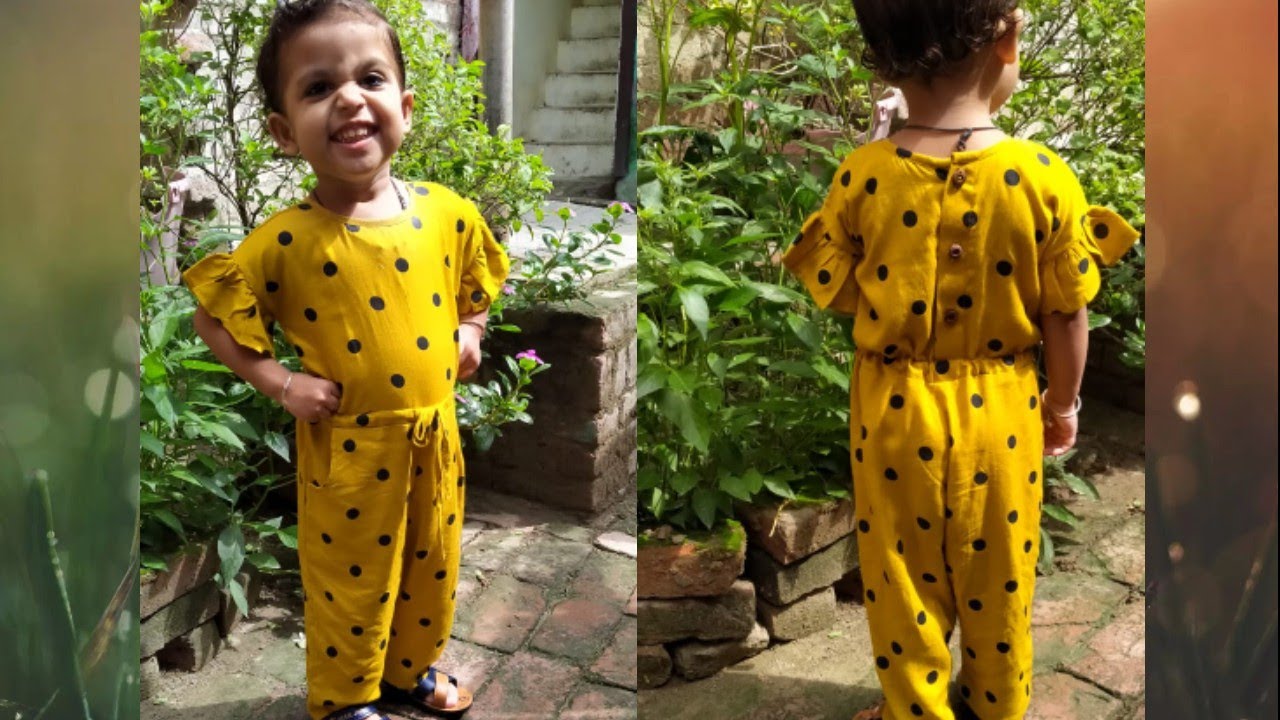 How To Make Baby Jumpsuit For 23Year Babygirl YouTube