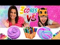 DESAFIO COLORINDO SLIME COM 3 CORES DE CANETINHA - 3 MARKER CHALLENGE