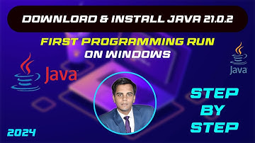 How to Install Java JDK 21.0.2 on Windows 10 | Updated 2024 | Step By Step | First Programming