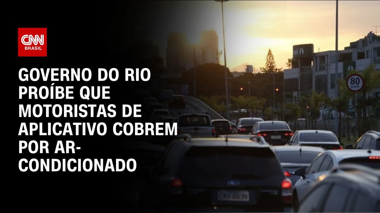 Governo do Rio proíbe que motoristas de aplicativo cobrem por ar-condicionado | LIVE CNN