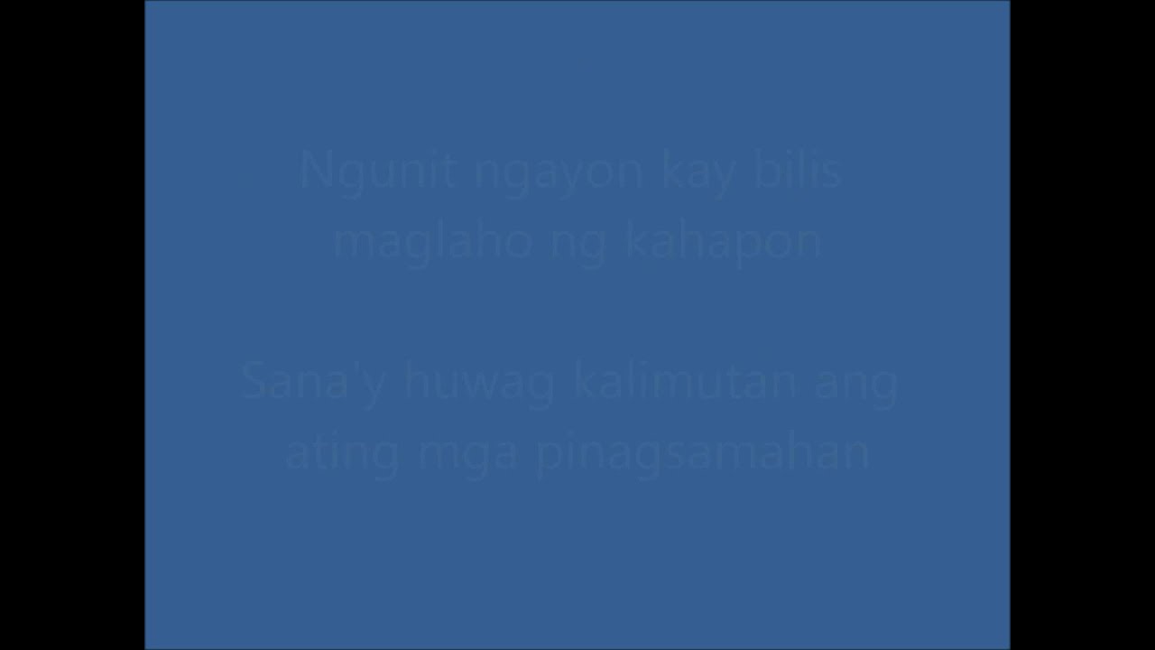 Minsan EraserHeads (LYRICS) YouTube