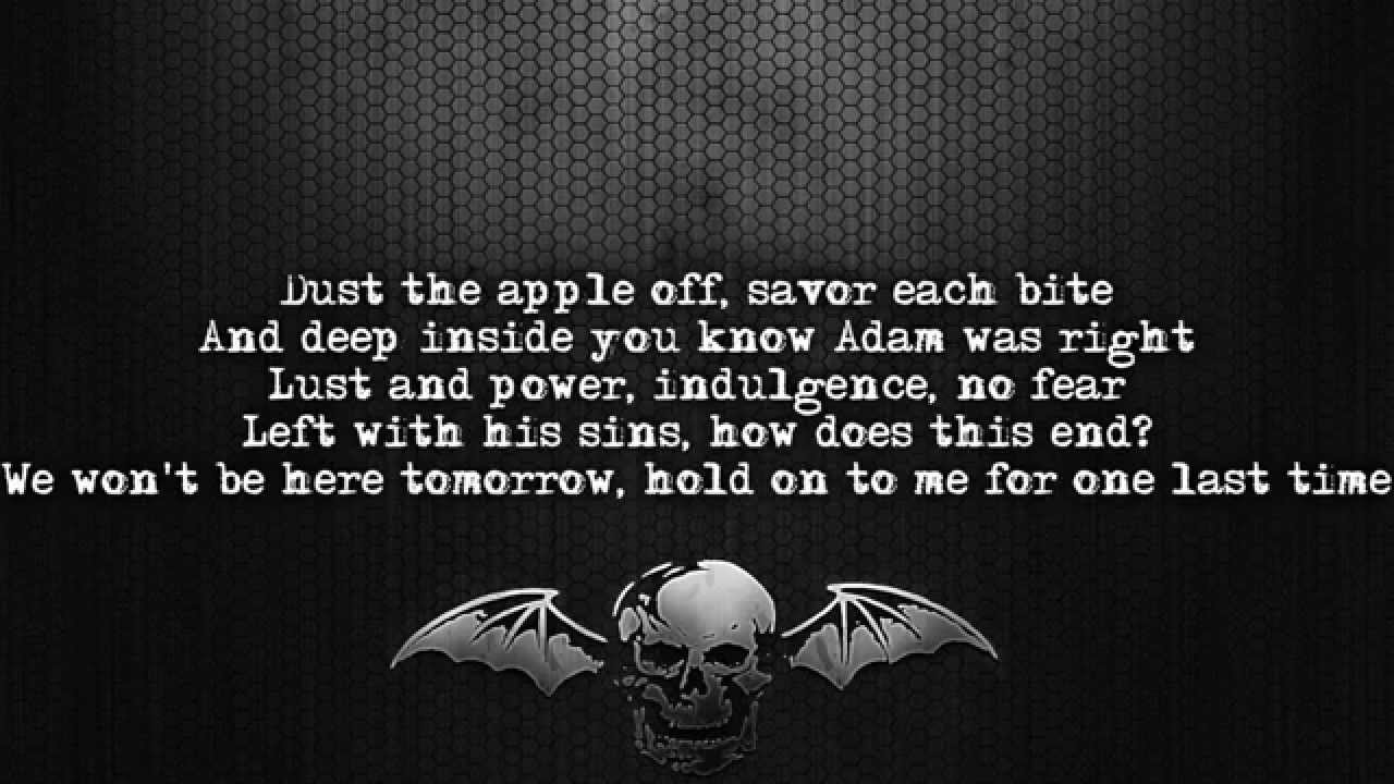 Avenged Sevenfold The Wicked End Lyrics On Screen Full Hd Youtube