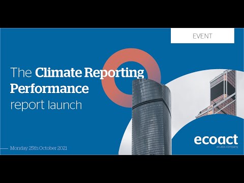 Climate Reporting Performance Launch Event   EcoAct 2021