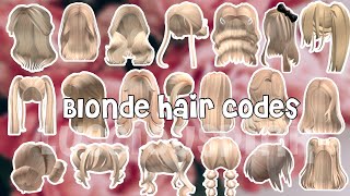 20  Aesthetic Blonde Hair Codes for roblox/Bloxburg