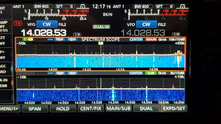ICOM 7610 + CW SKIMMER 24 Khz