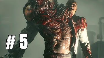 Resident Evil 2 Remake Walkthrough Part 5 | Leon 1st Run | No Commentary | PS4 Gameplay