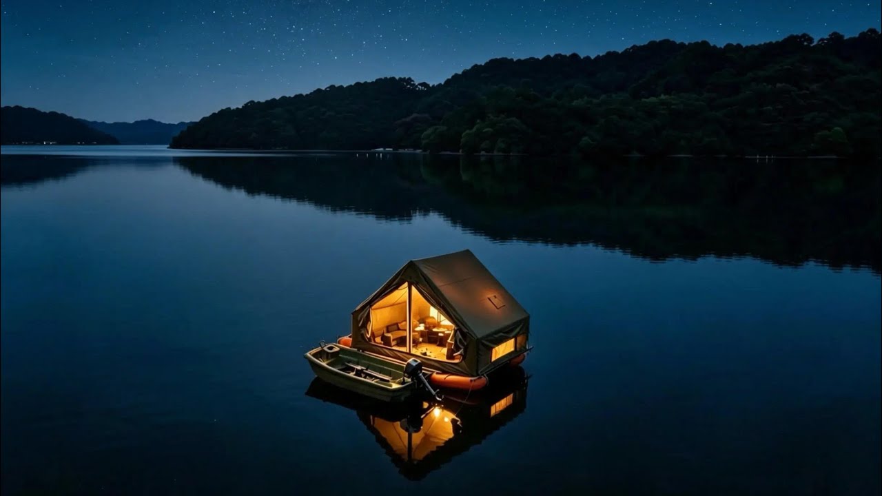 秘境湖上屋形舟釣りキャンプ!絶景の北国で幻の怪魚を狙ってみたよ!