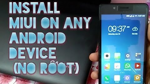 Install miui on any android phone (no root no rom no pc required)