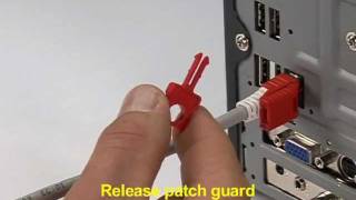 Patch Guard - Lockable mechanical plug-out protection