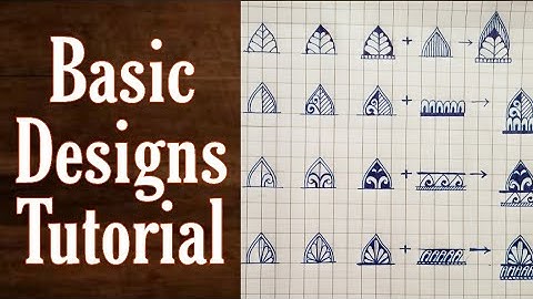 Mandala Art | Basic Designs Tutorial | How to draw Mandala Designs (Part 1)