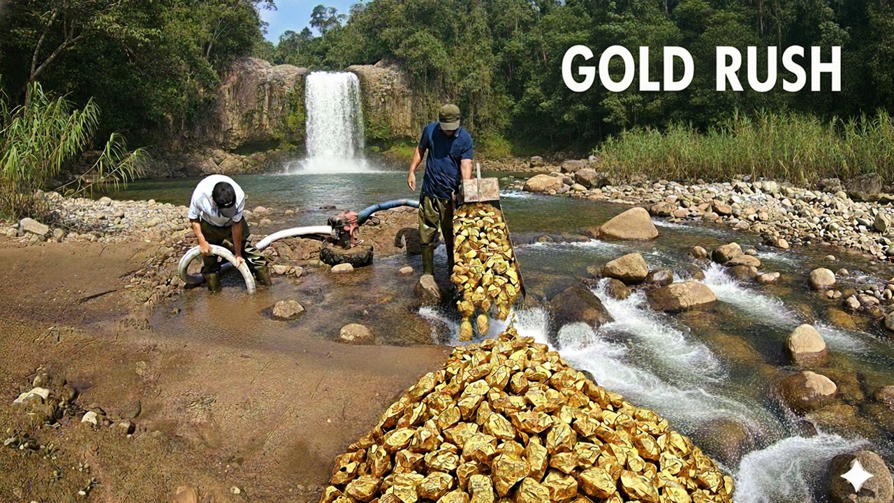 🔥 Real Gold Rush Hidden Beneath the River – Life-Changing Discovery! # ...