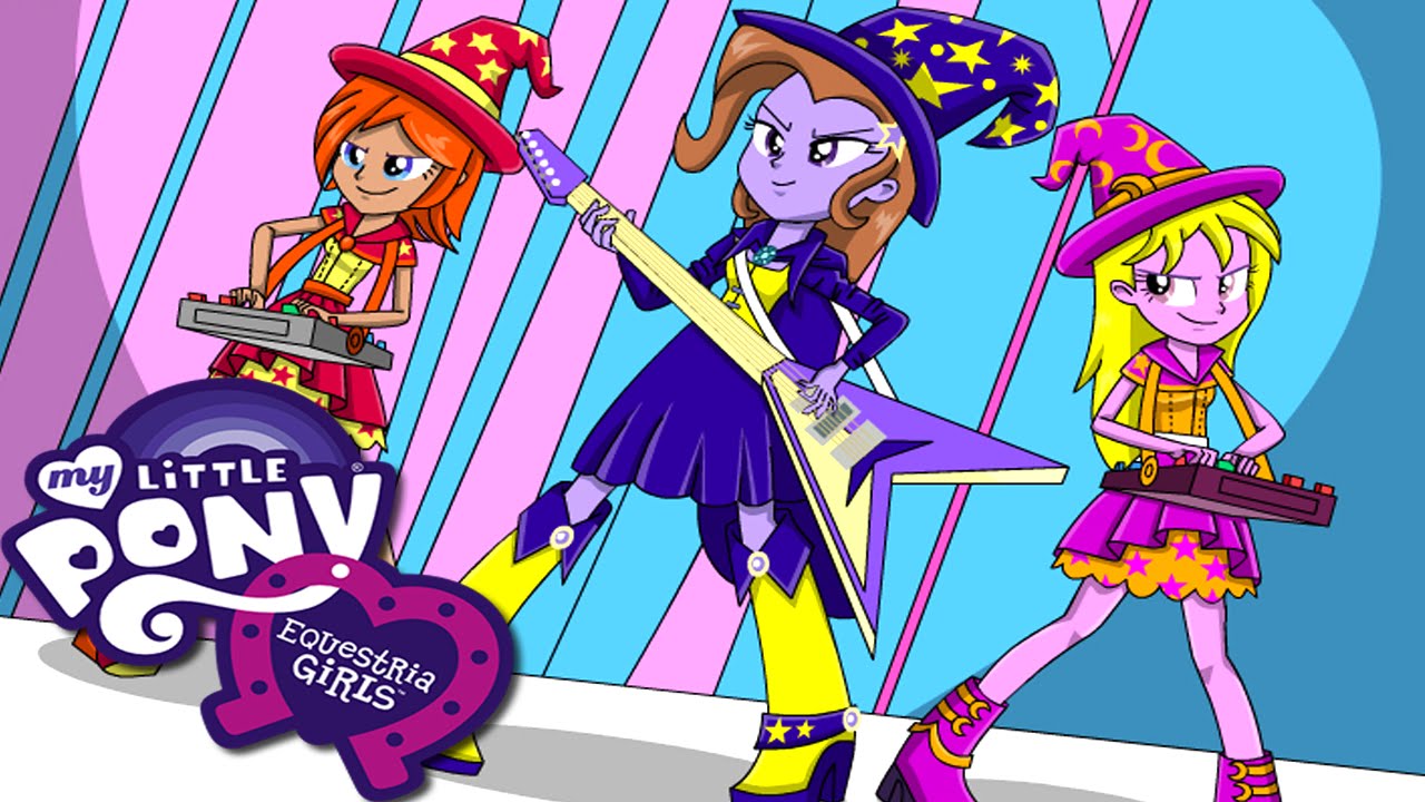 My Little Pony Equestria Girls Rainbow Rocks Trixie and The Illusions Coloring Game