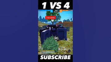 1VS4 🔥🤯 Using Double AWM For The First Time Against Grandmaster Players !! Best Clutch ?? 🔥😱 #Short