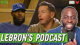 Draymond Green reacts to LeBron James \& JJ Redick’s new podcast partnership