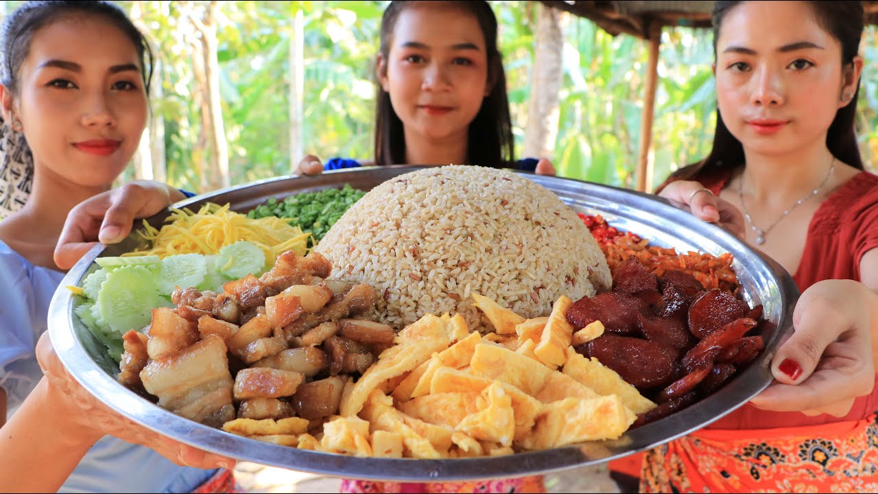 Wow amazing rice belly pork recipe with mango YouTube