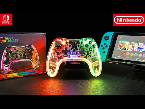 Neon RGB Controller for Nintendo Switch, OLED and Lite | Coupon Code: MRA Games