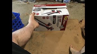 Walmart Clearance unboxing Hyper Tough 12 Amp Electric 420cfm 250mph Blower Mulcher HT1040100204