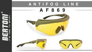 Bertoni iWear SA AF185 Shooting Range Safety Glasses with Anti-Shock Lenses and Adjustable Temples