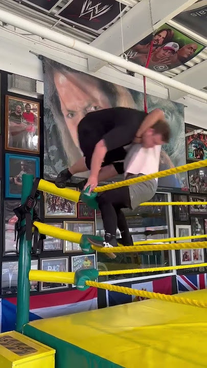 JJ Jove Jr Suplexing Ryan Dickie off the Top Ropes