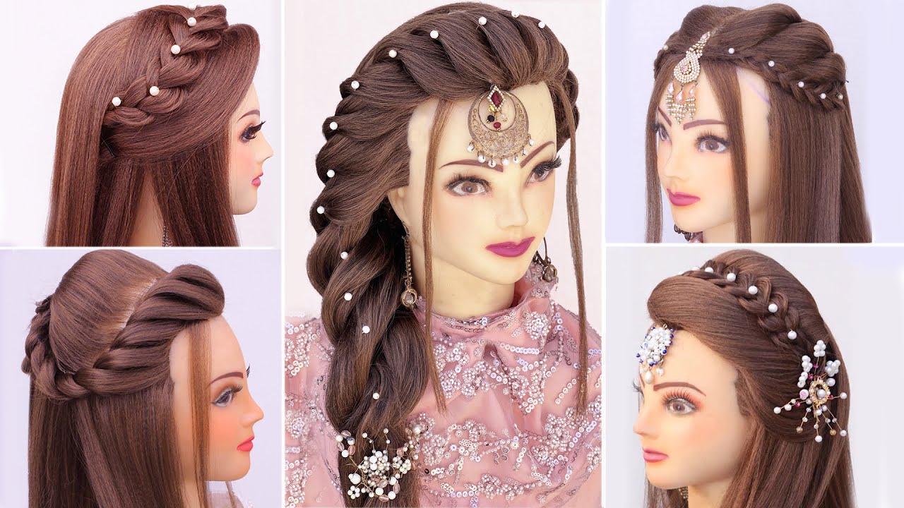 Pin by ❤︎𝖘𝖔𝖚𝖑 𝖖𝖚𝖊𝖊𝖓❤︎ on Nagma mirajkar | Lehenga hairstyles, Long hair  wedding styles, Hair styles