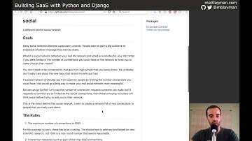 Capped Social Network - Building SaaS with Python and Django #76