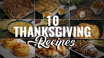 What is the menu for a traditional Thanksgiving dinner?