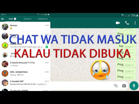 Pesan Whatsapp Tidak Masuk Jika Tidak Dibuka | HP samsung, Xiaomi, Oppo dll